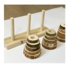 Triple wooden stacker