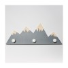 Wall Hook 4 Mountain Peaks With Porcelain Pegs